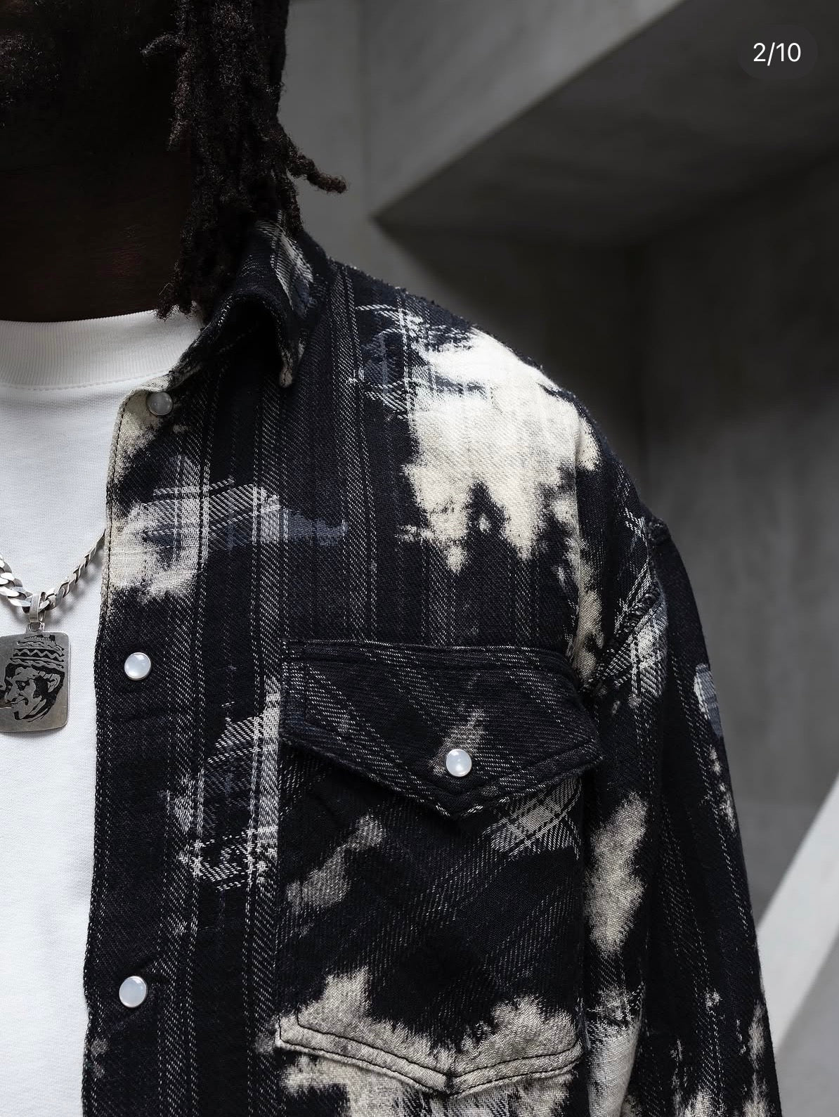 Urban Bleach Flannel Shirt