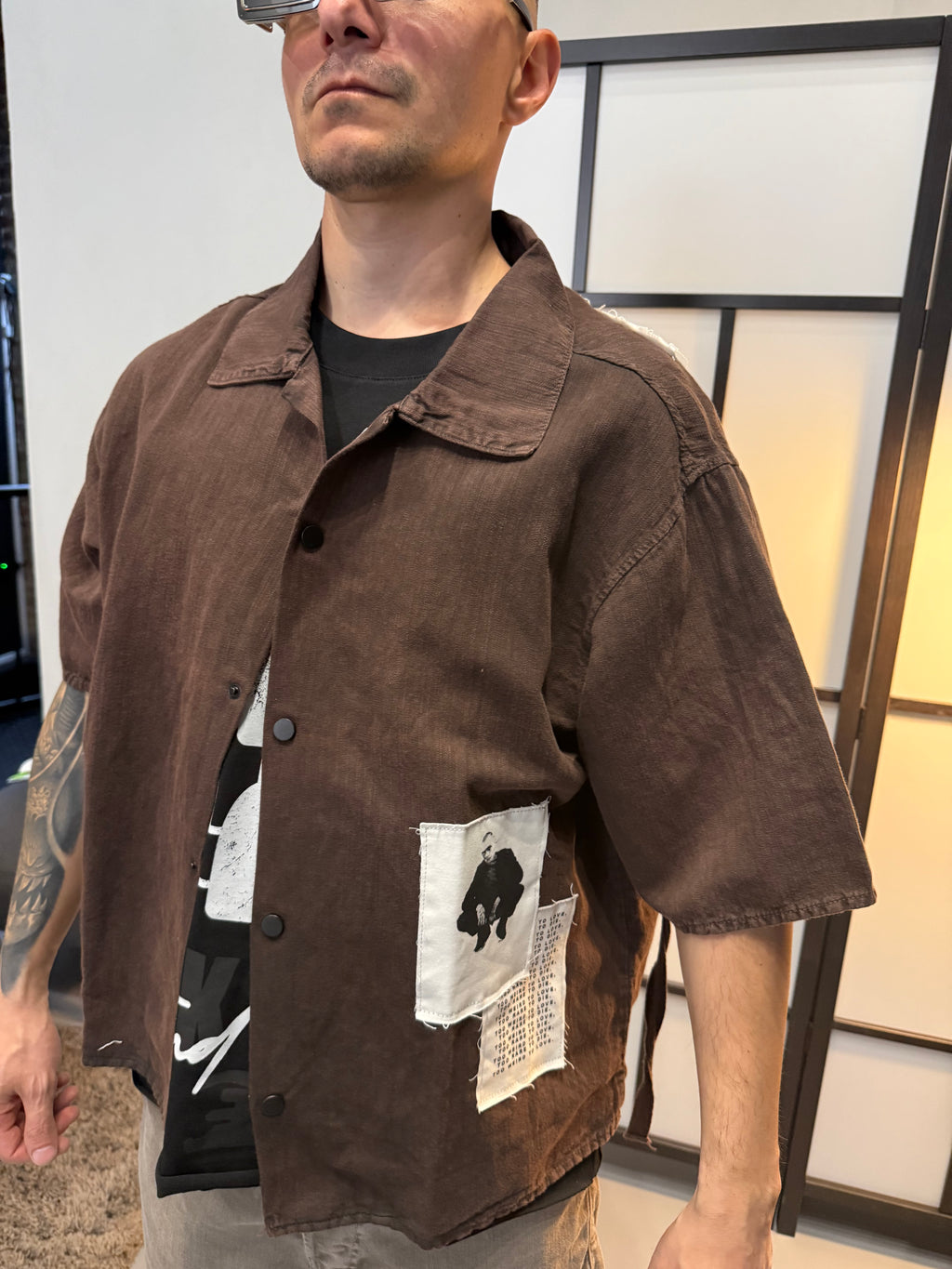 Oversized Graphic Short Sleeve Shirt