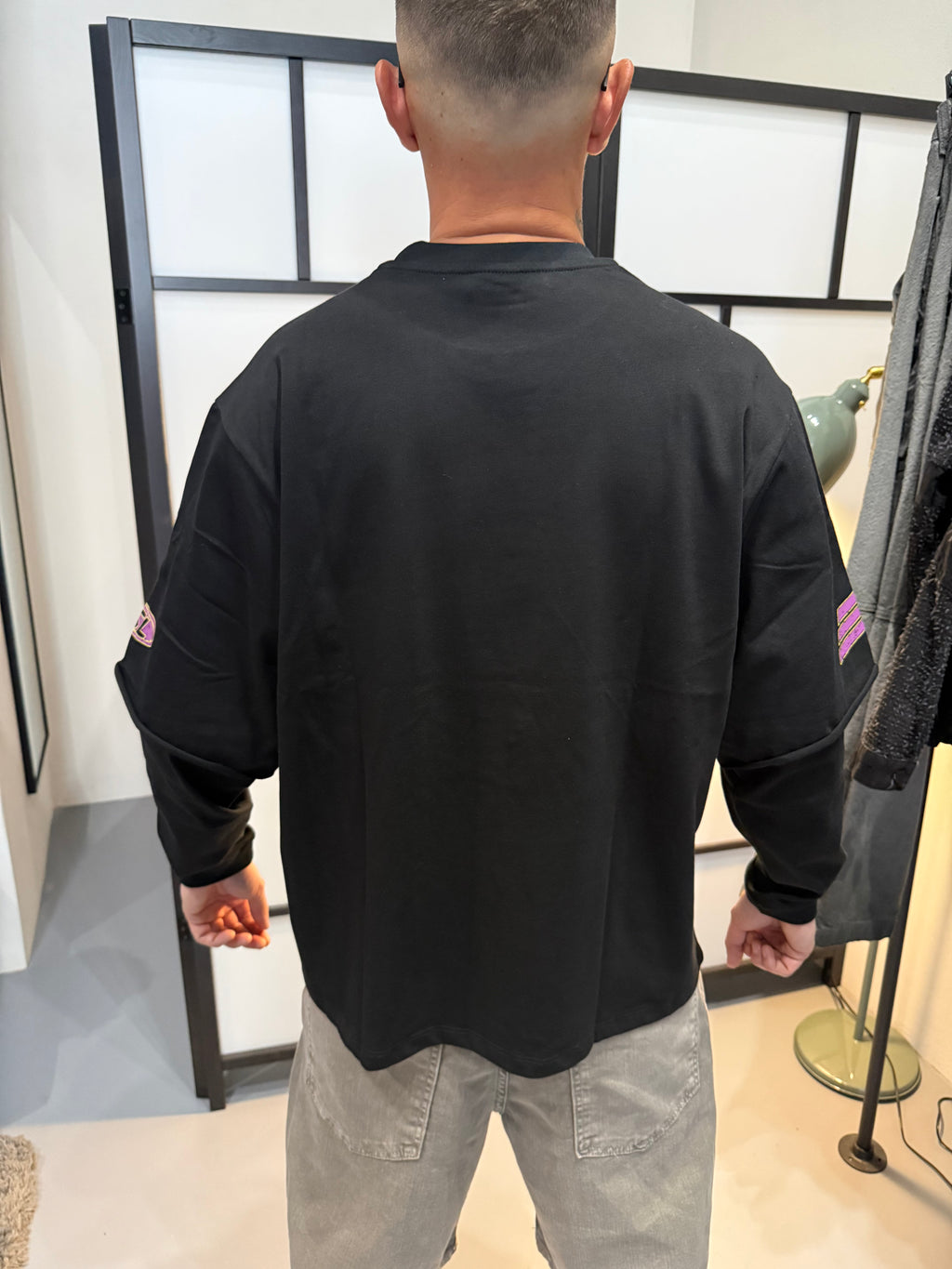 Retro Racing Layered Oversized T-Shirt