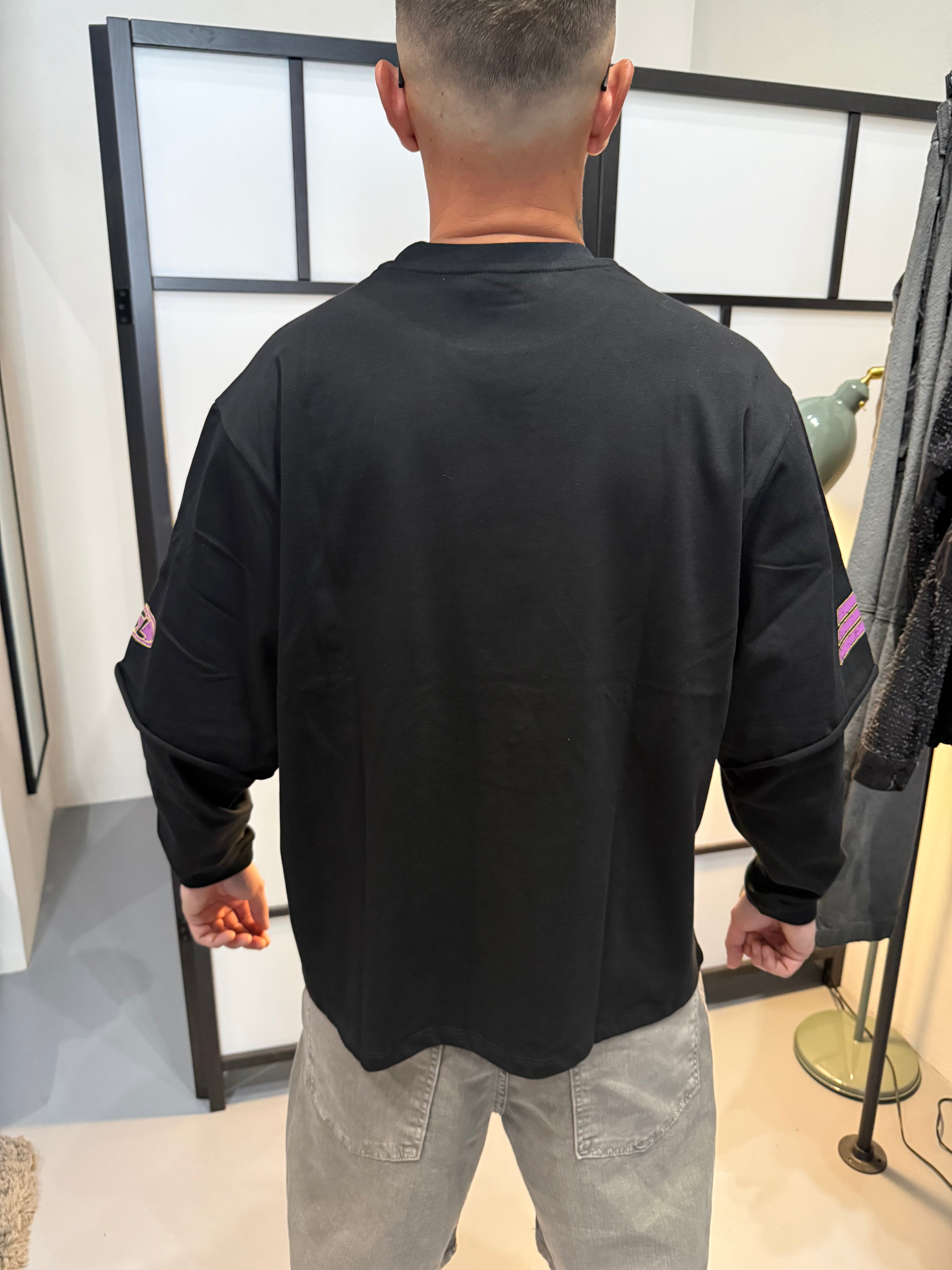 Retro Racing Layered Oversized T-Shirt