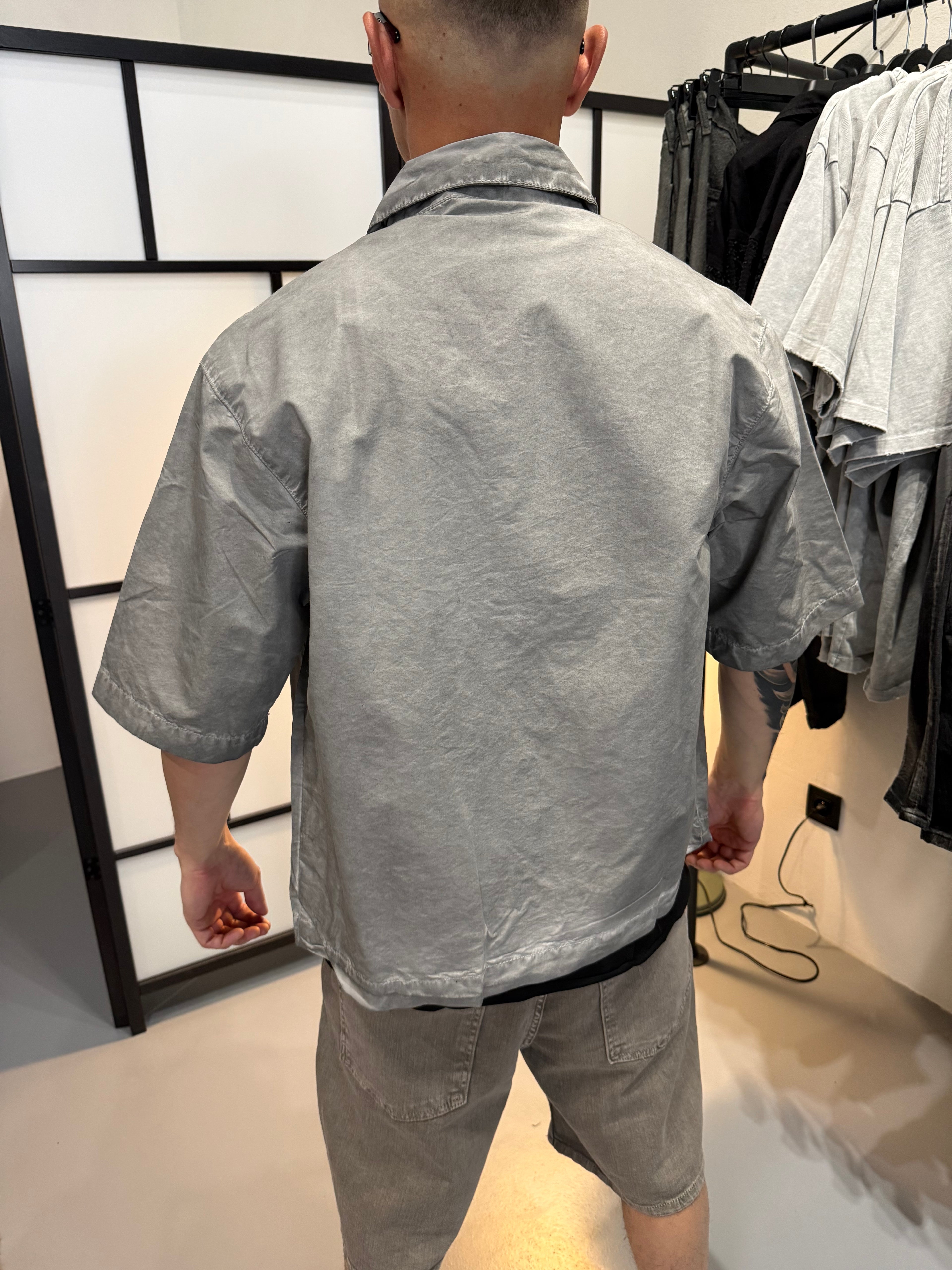 Chemise manches courtes Délavé