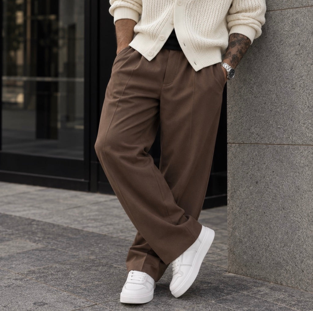 Pantalon large à pinces