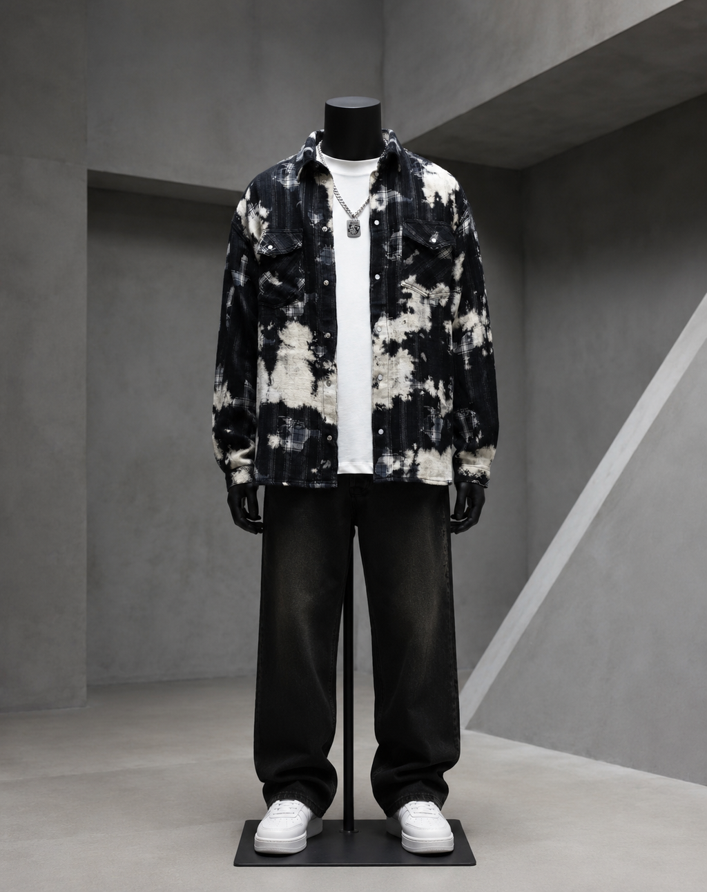 Urban Bleach Flannel Shirt