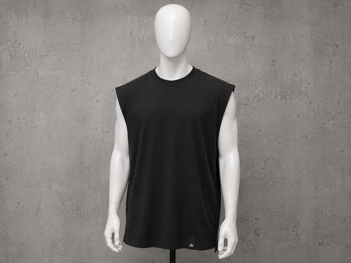 Essential Oversized Sleeveless T-Shirt