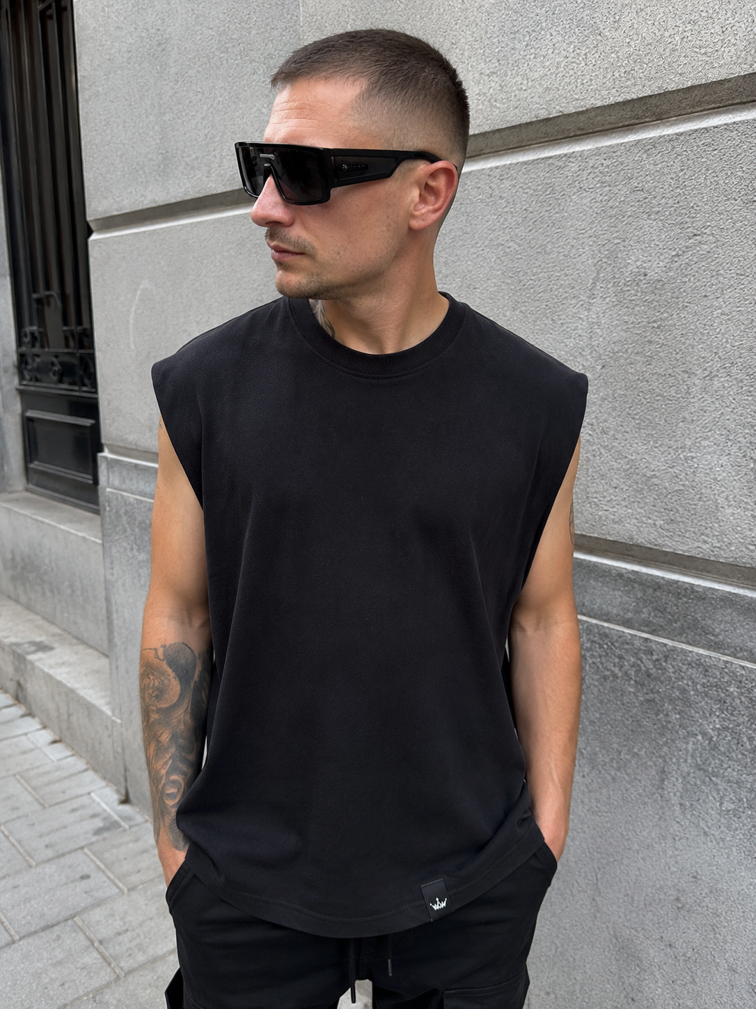 Essential Oversized Sleeveless T-Shirt