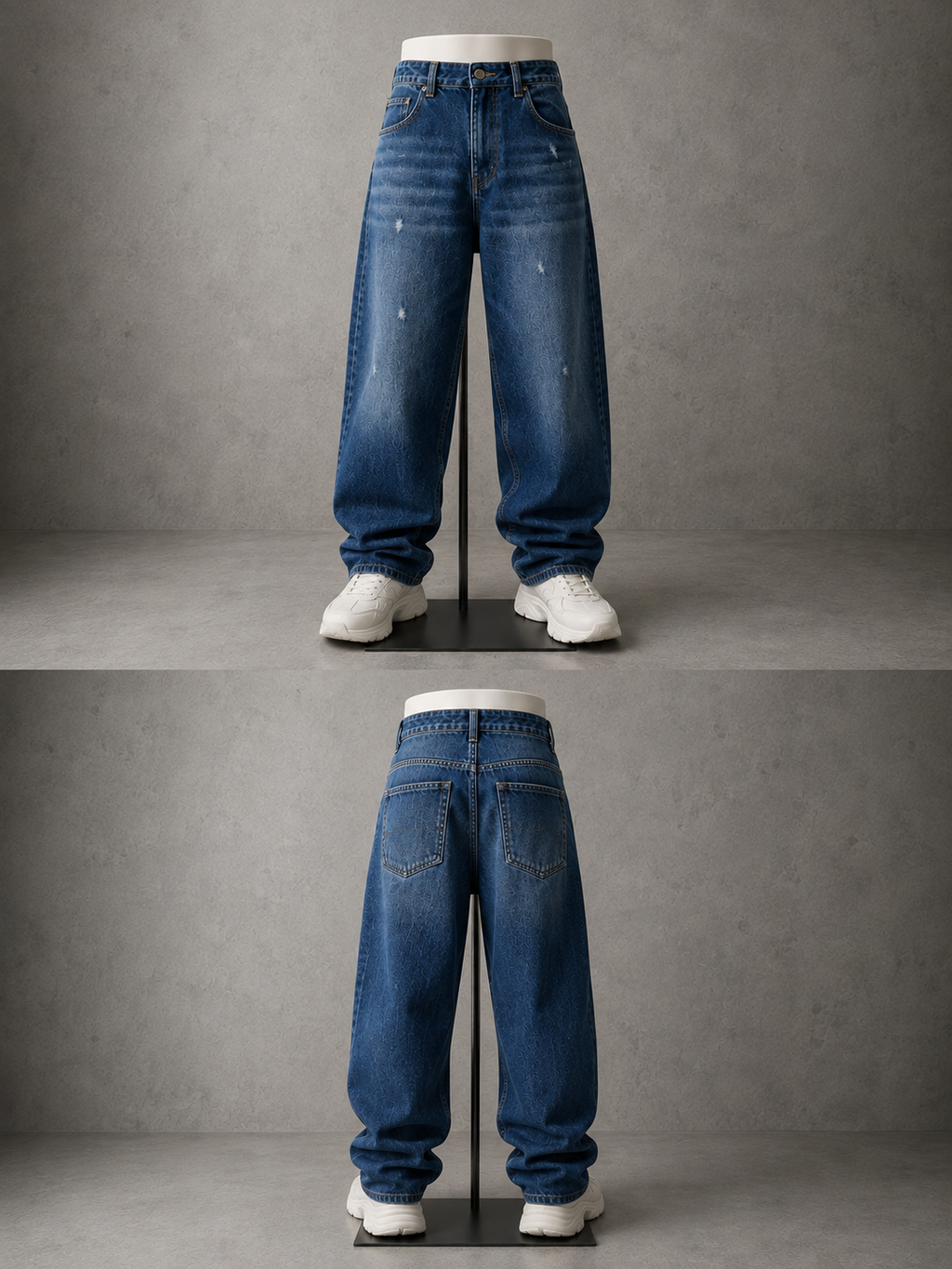 Distressed Baggy Jeans
