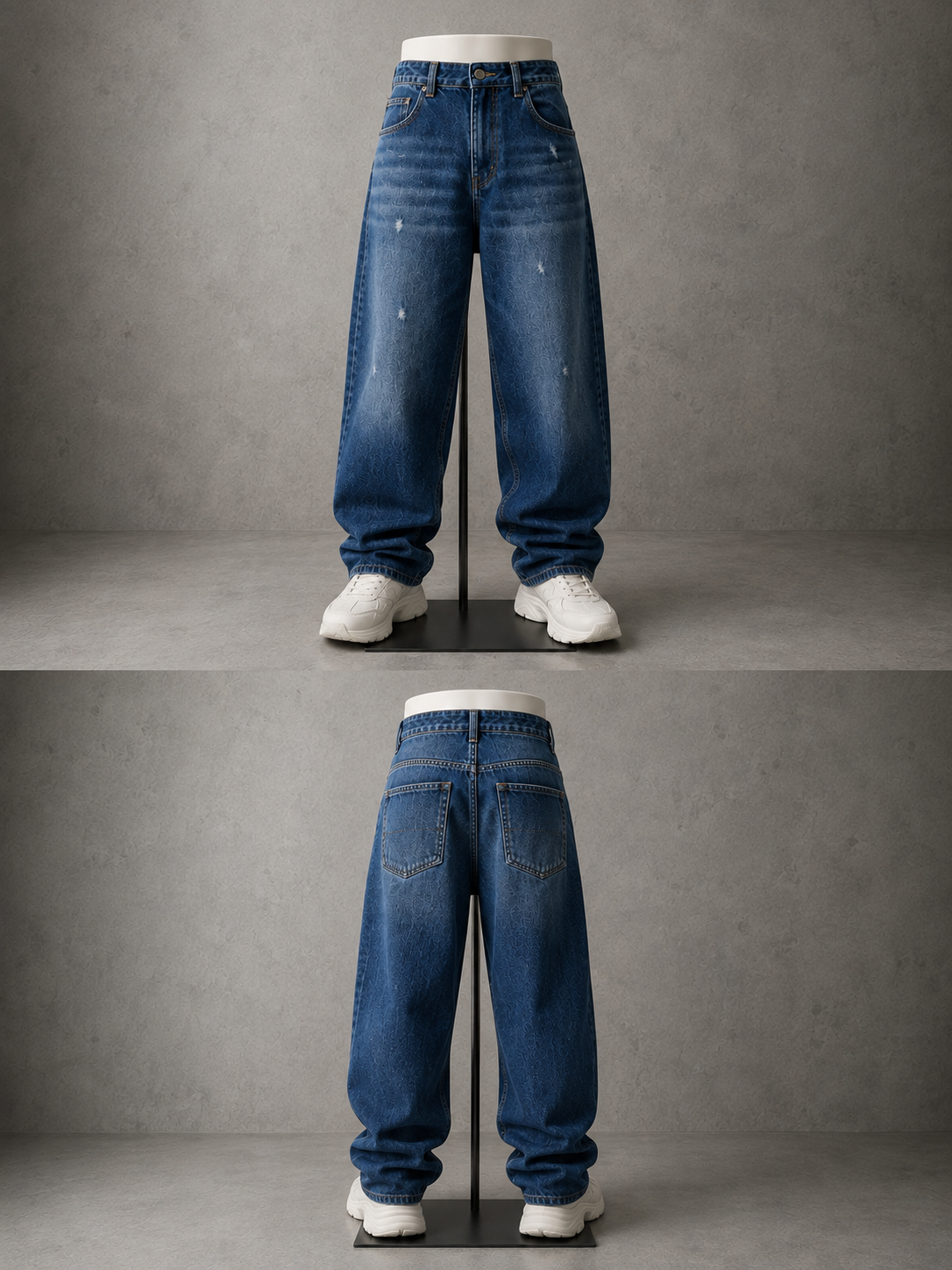 Distressed Baggy Jeans