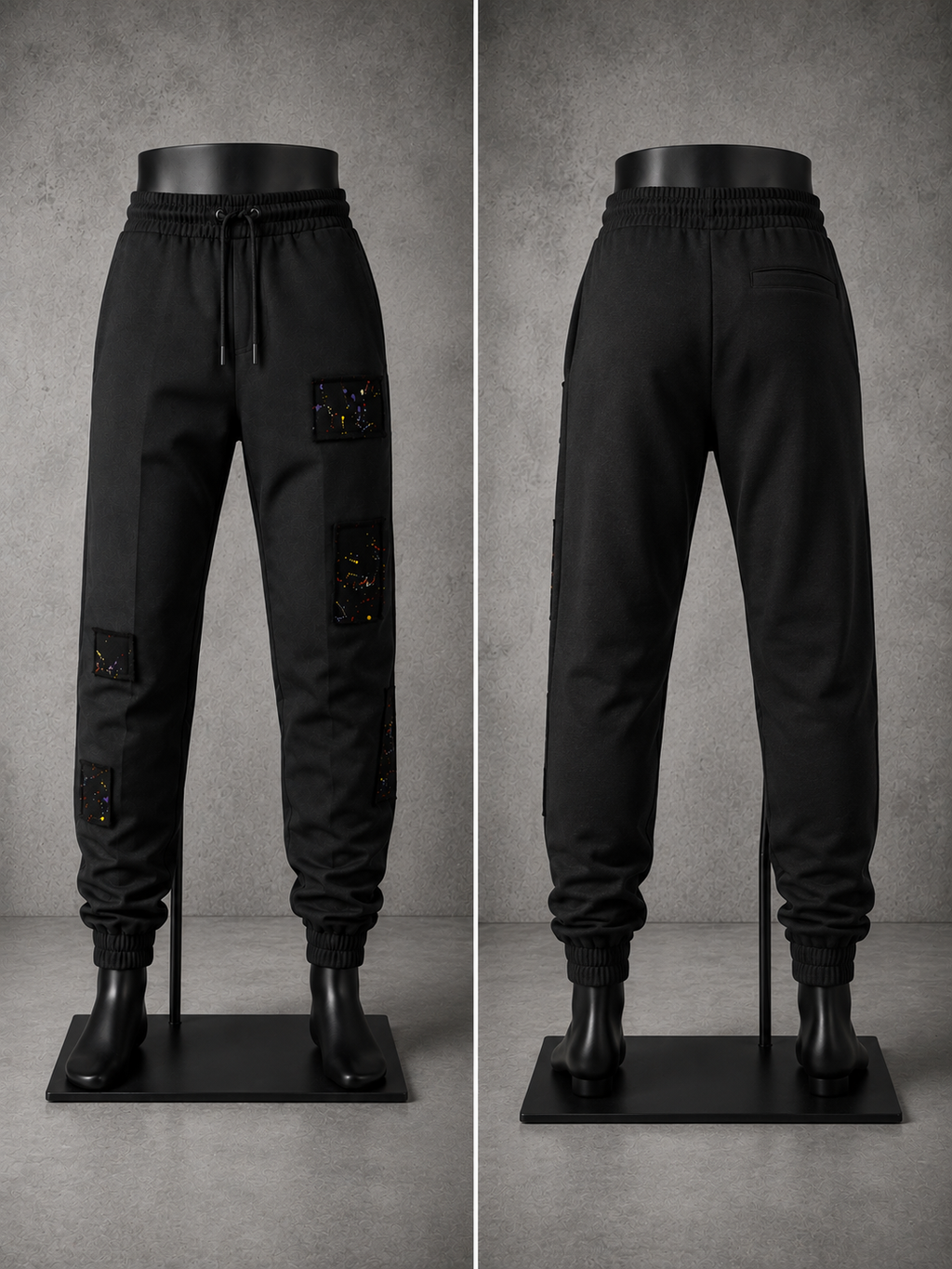Paint Splatter Pantalon Streetwear