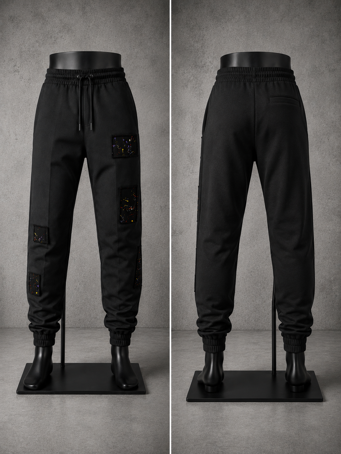 Paint Splatter Pantalon Streetwear