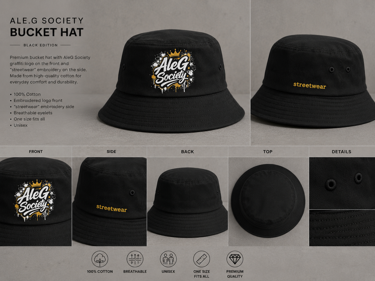 AleG Society Signature Bucket Hat