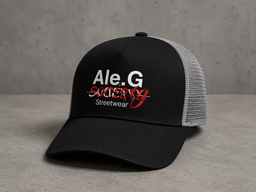 Ale.G Society Trucker Cap – Black & Grey