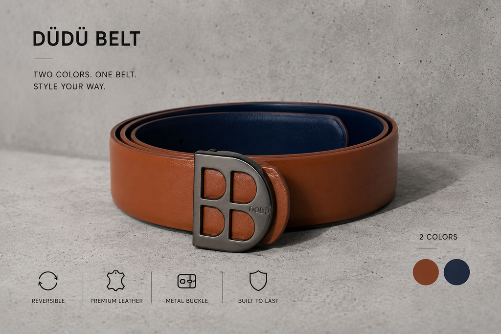 DÜDÜ BELT — Reversible Leather Belt