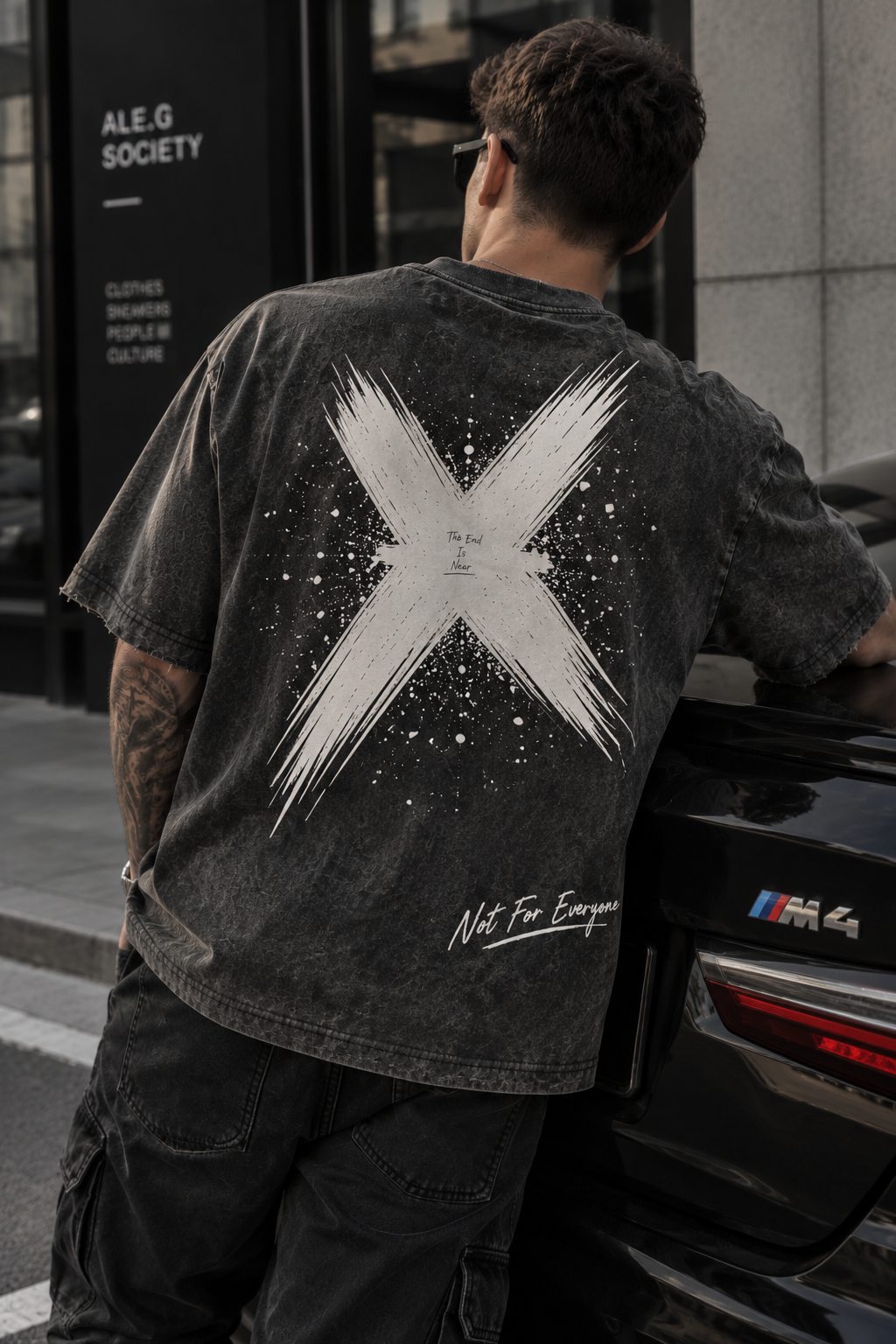 Washed Charcoal Oversized T-Shirt